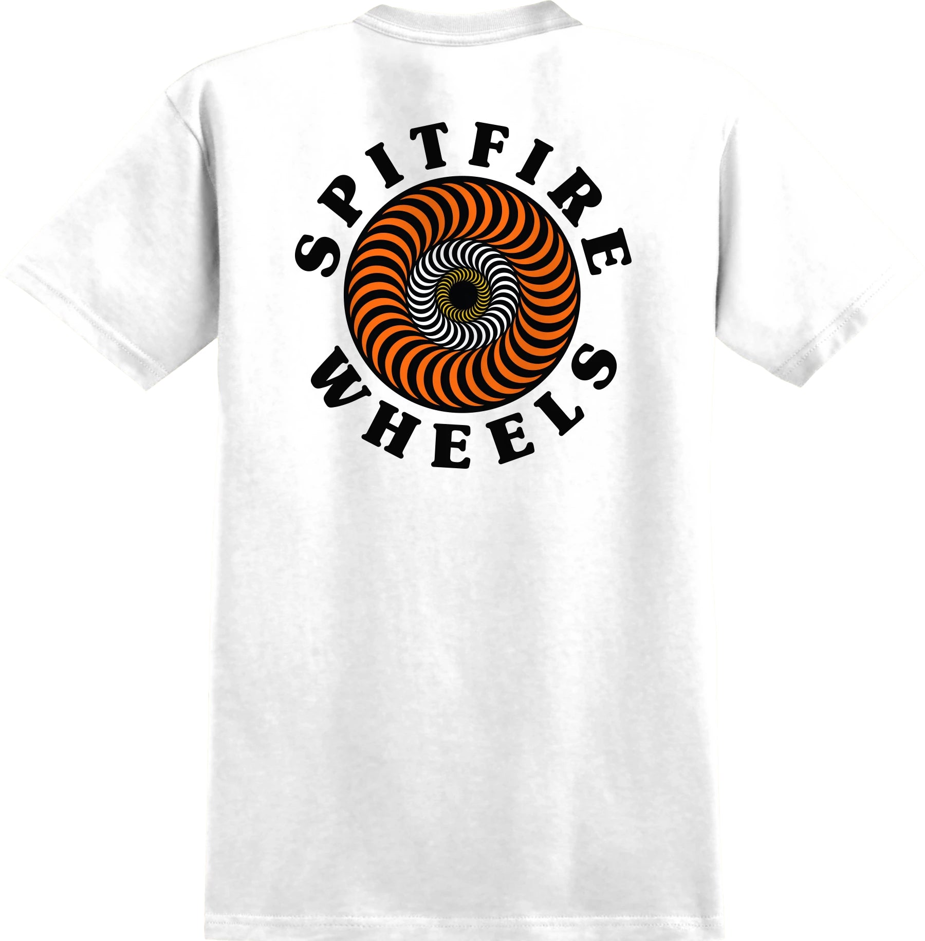 OG Classic Fill White Spitfire Wheels T-Shirt Back