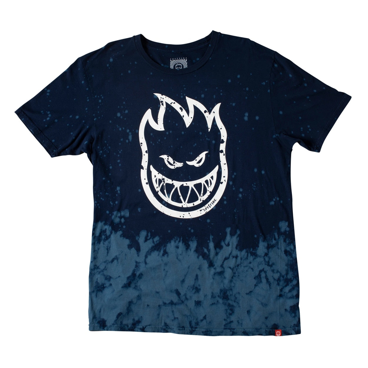 Spitfire Bighead Outline Fill Tee - Navy/White