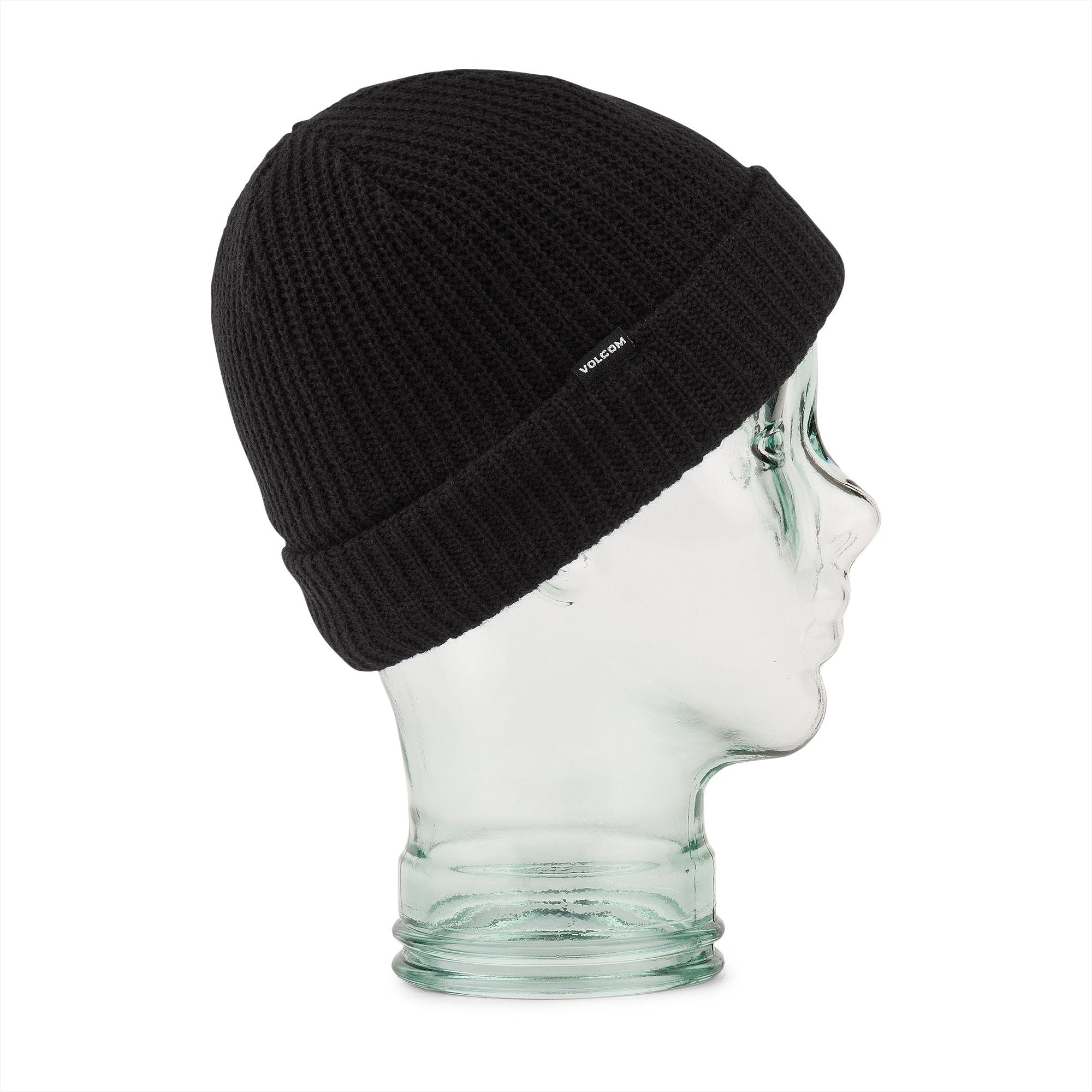 Kids Black Sweep Lined Volcom Beanie