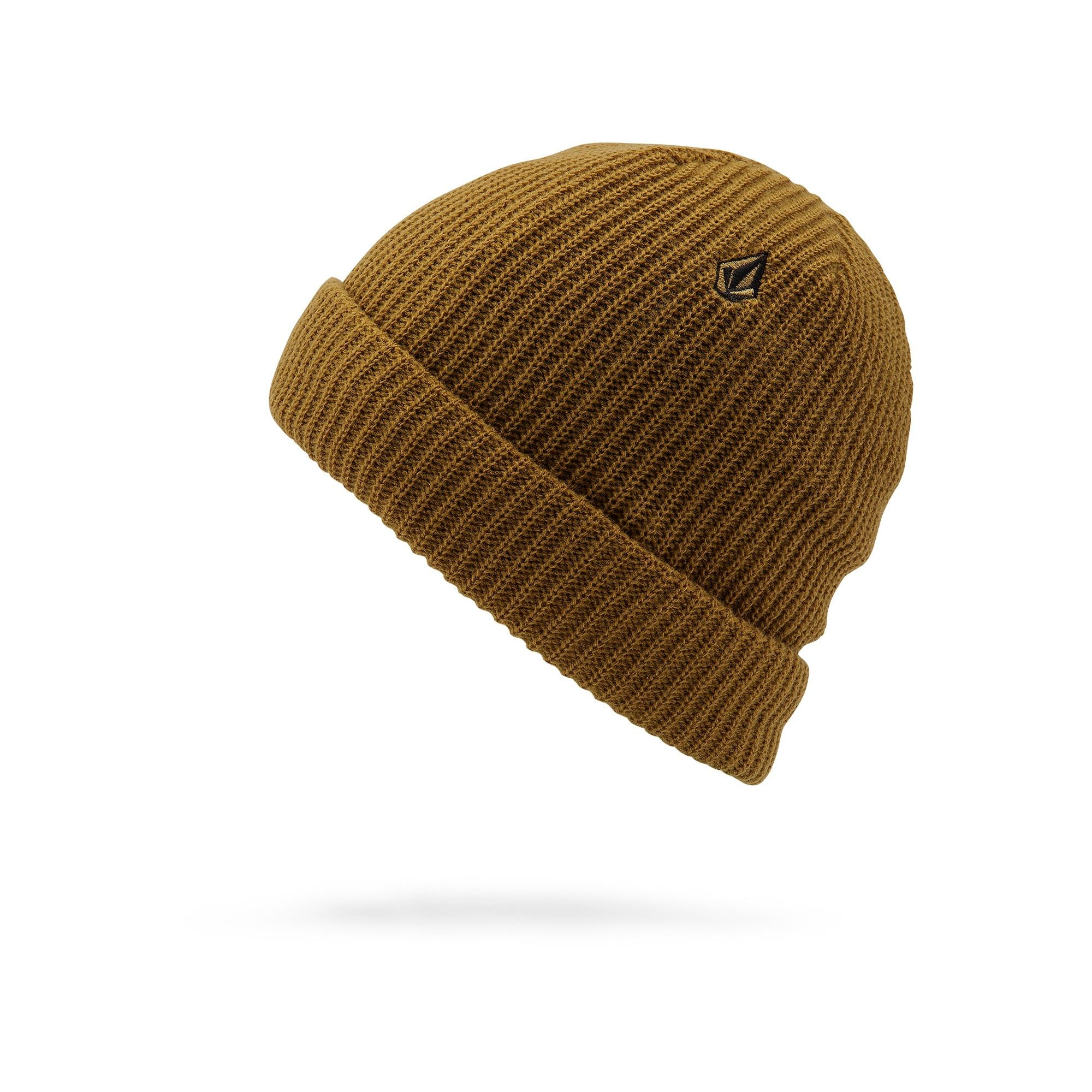 Burnt Khaki Sweep Lined Volcom Beanie Back