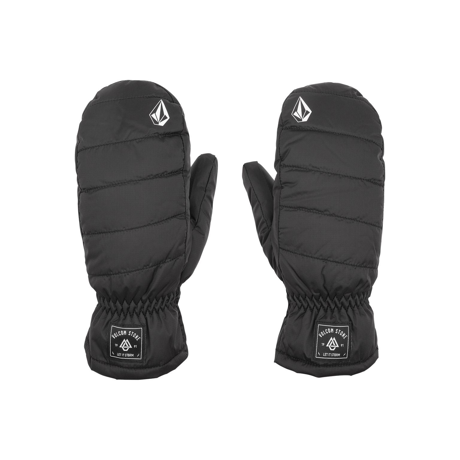 Black Puff Puff Volcom Snowboarding Mitts