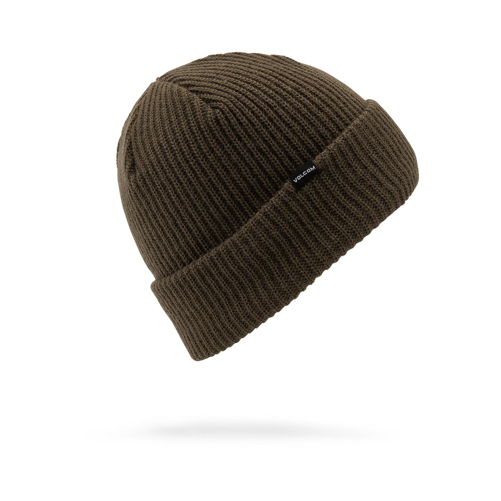 Military Black Sweep Lined Volcom Beanie