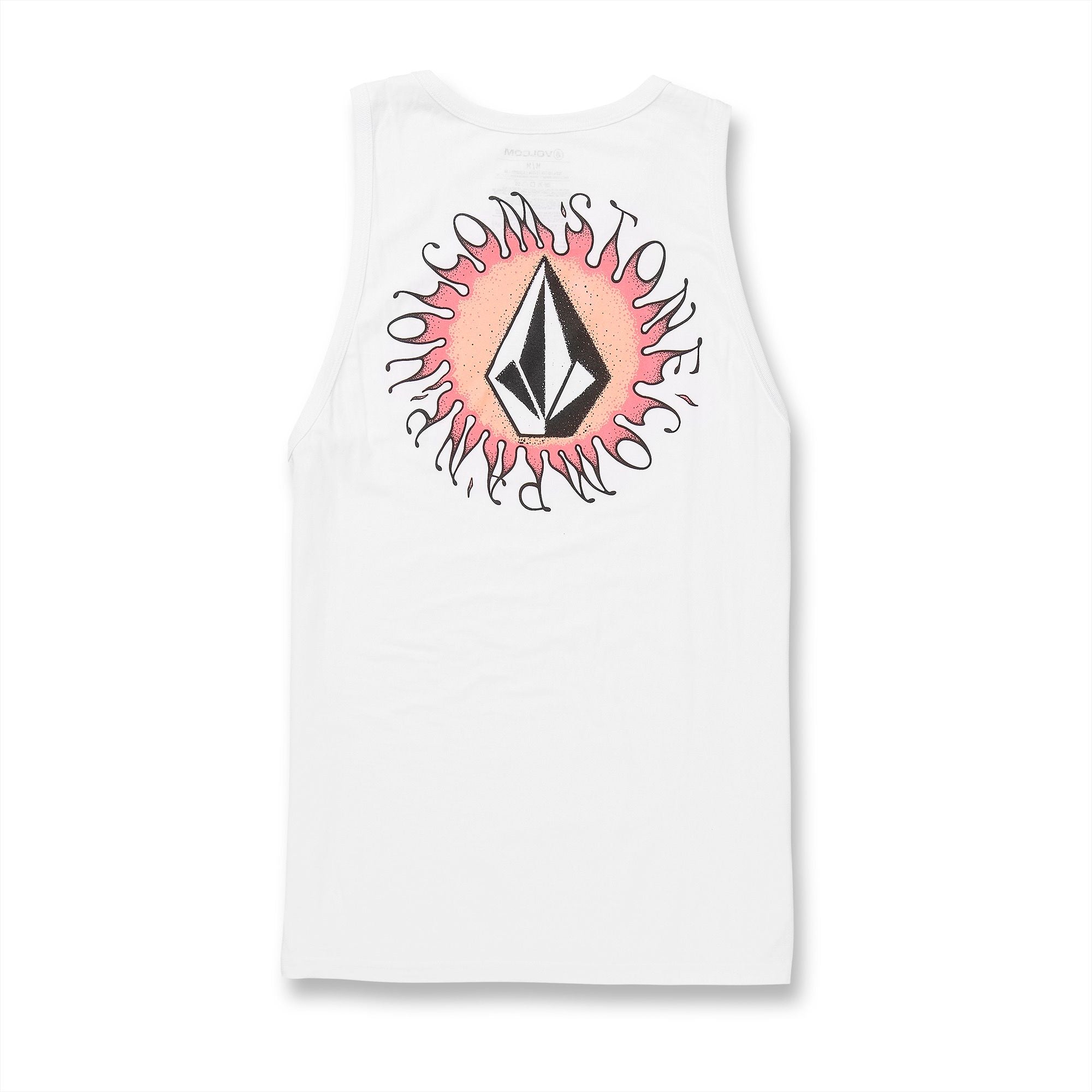 White Exuder Volcom Tank Top Back