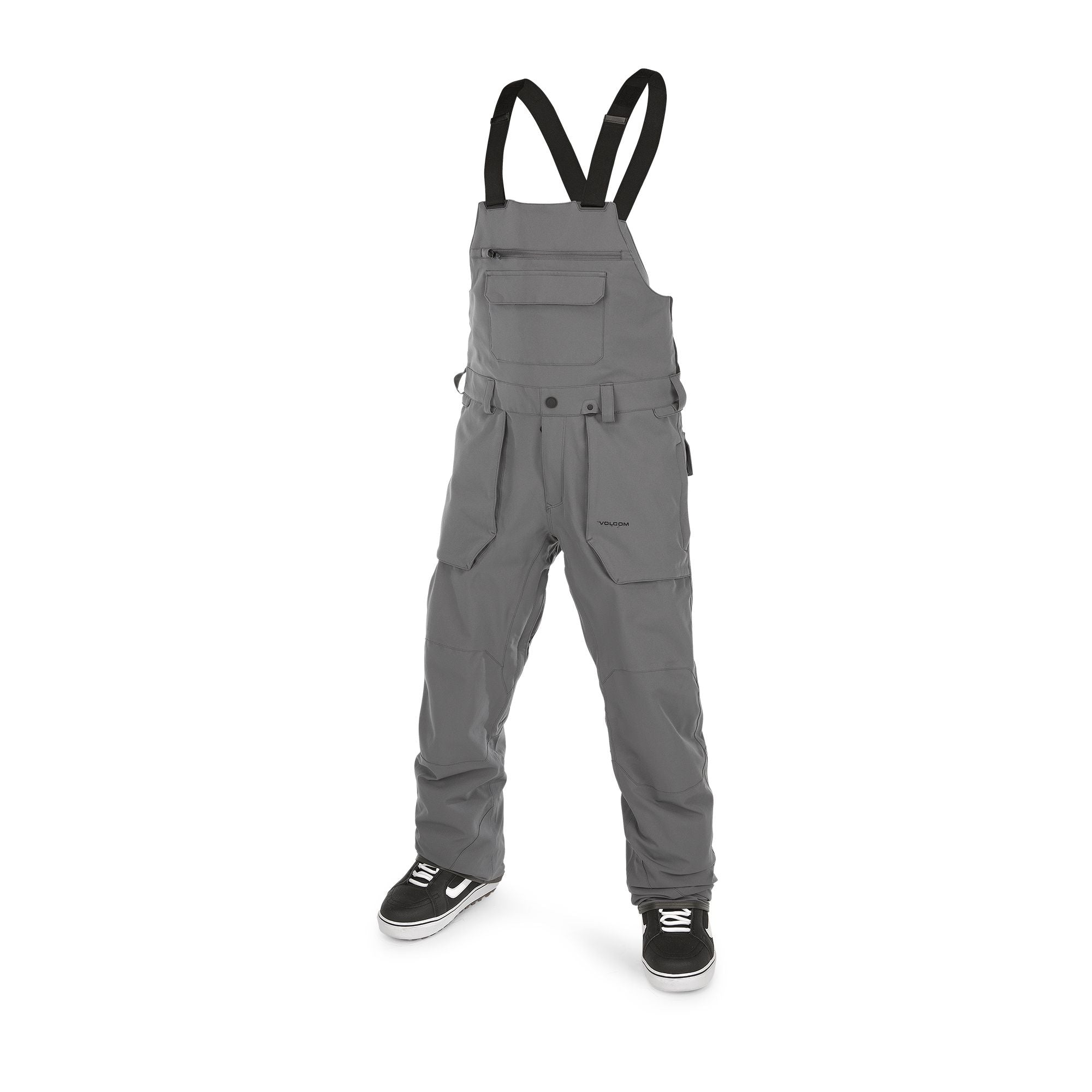 Dark Grey Roan Bib Volcom Snowboard Bibs