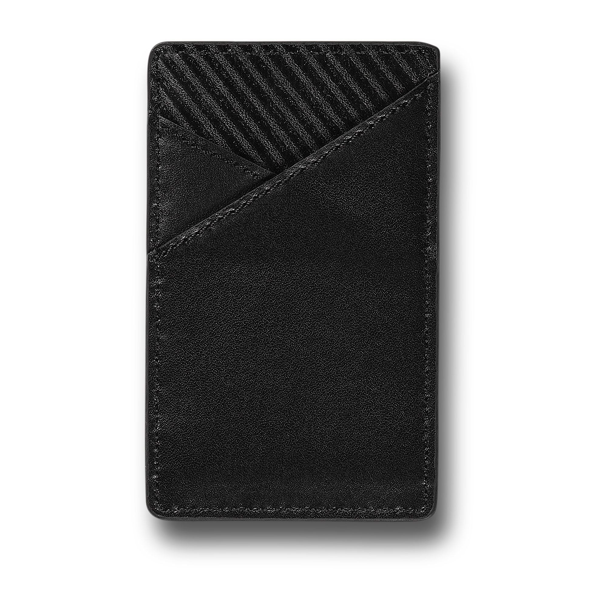 Black Leather Volcom Card Holder Wallet