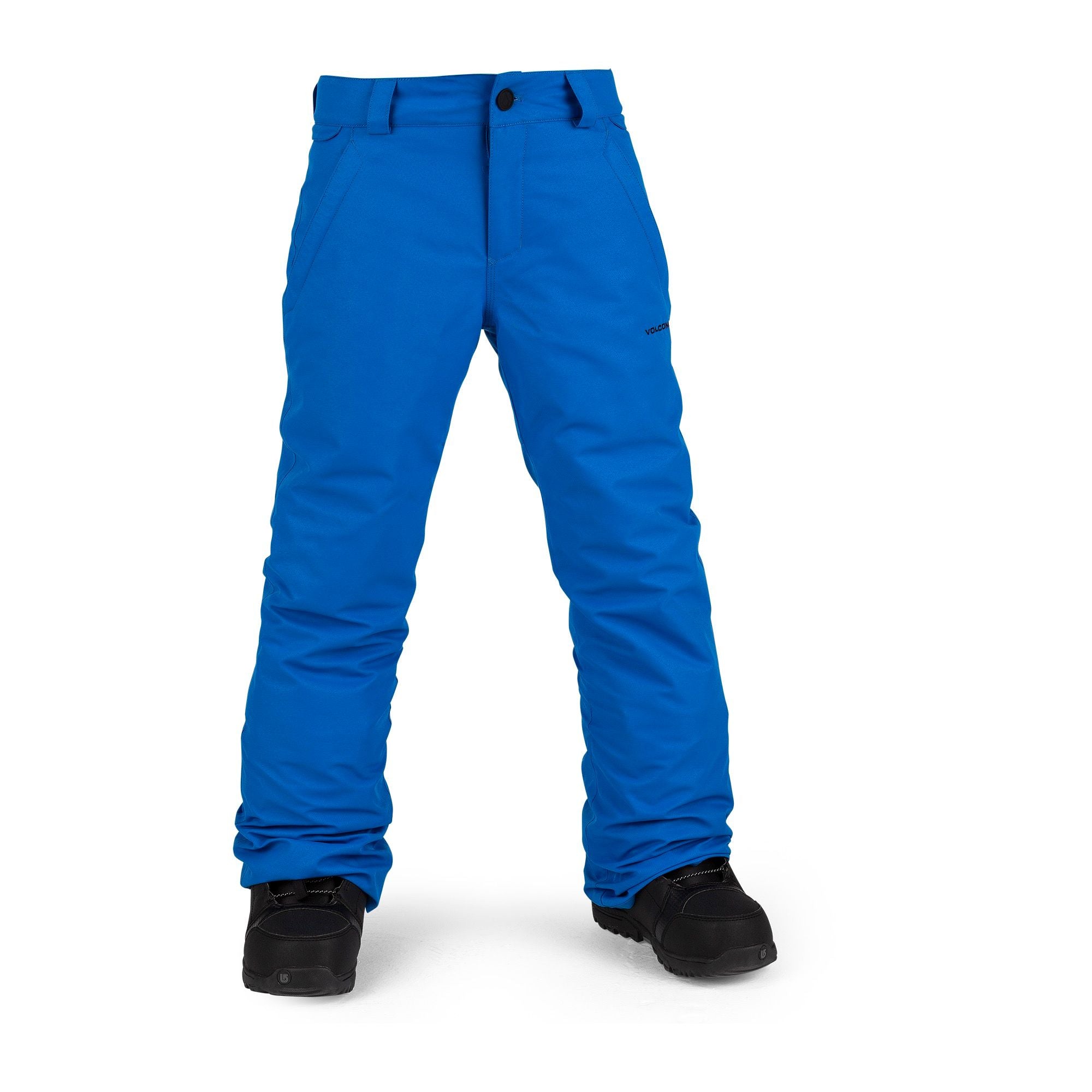 Cyan Blue Boys Youth Freakin Snow Chino Volcom Snow Pants