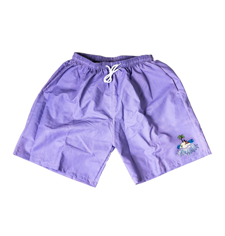 Purple Heat Island Reactive Smooth18 Swim Trunks