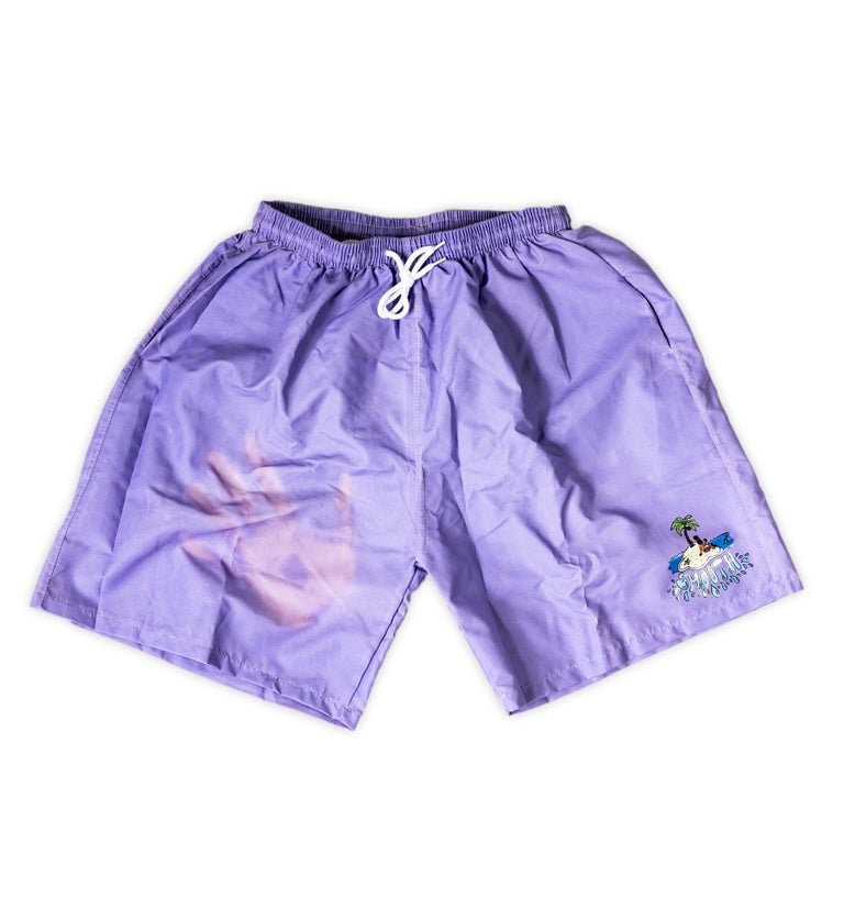 Purple Heat Island Reactive Smooth18 Swim Trunks