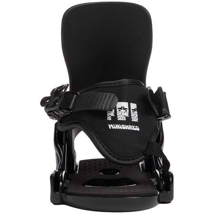 Black 2023 Little Kids Minishred Rome Snowboard Bindings