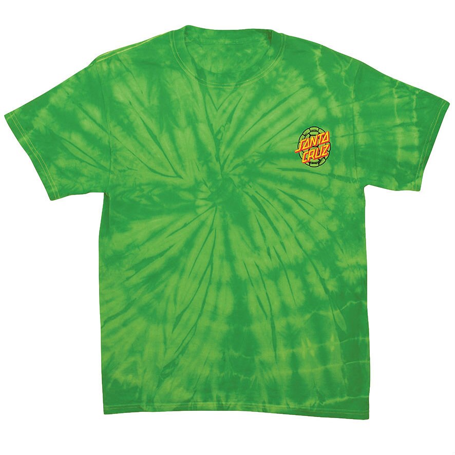 Santa Cruz X TMNT Turtle Power T-Shirt - Spider Lime