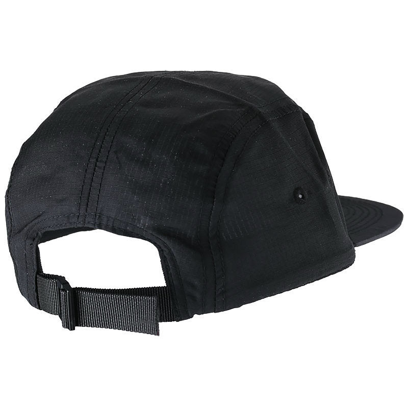 Thrasher Flame Logo 5 Panel Strap Back - Black