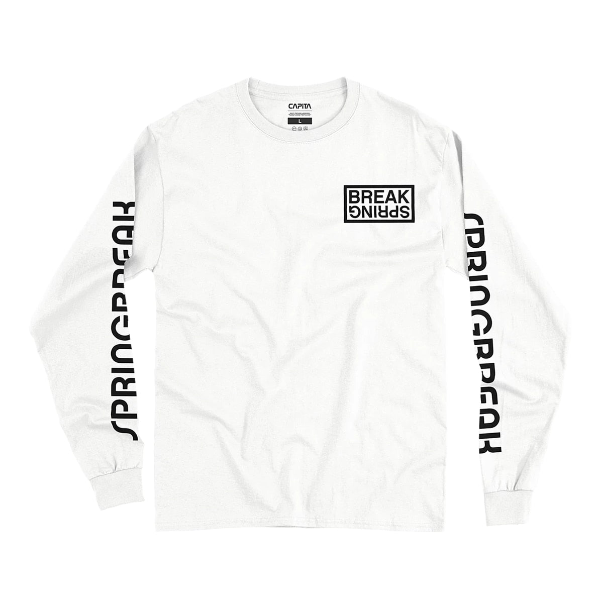 Capita Spring Break Long Sleeve Tee - White