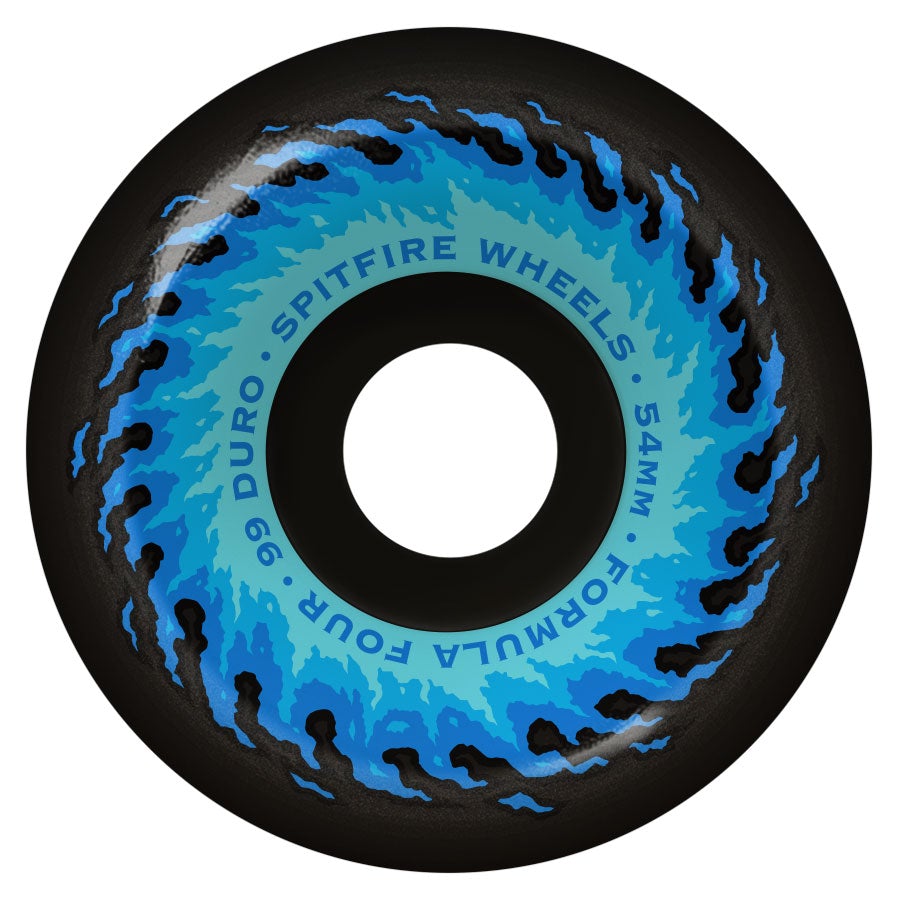 Black OG Fireball Formula Four 99D Spitfire Skateboard Wheels