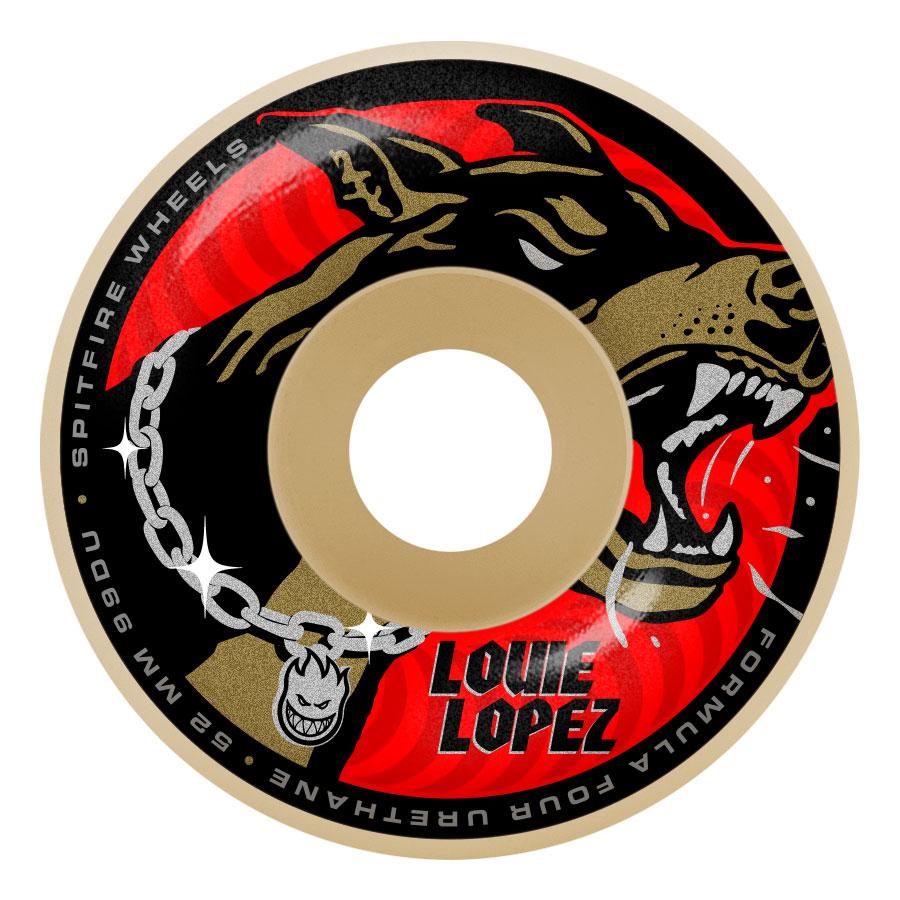 Louie Lopez Unchained F4 99d Spitfire Classic Skateboard Wheels