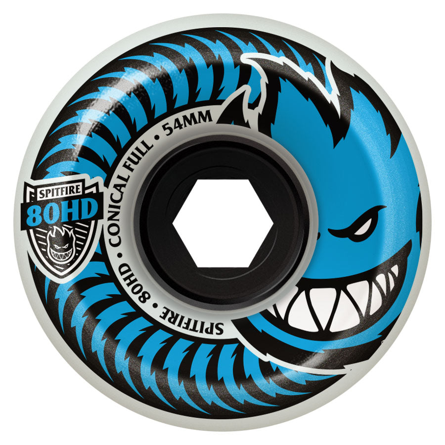 Blue 80HD Conical Full Spitfire Cruiser Skateboard Wheels