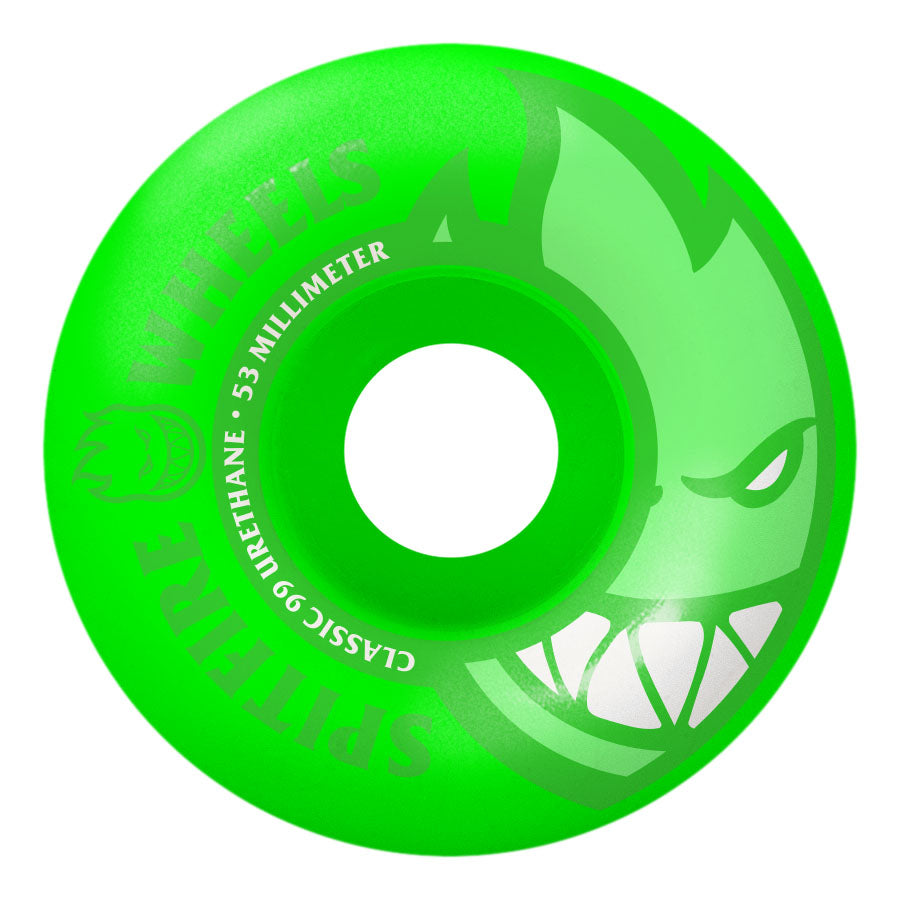 Neon Green Bighead Spitfire Classic Formula Skateboard Wheels