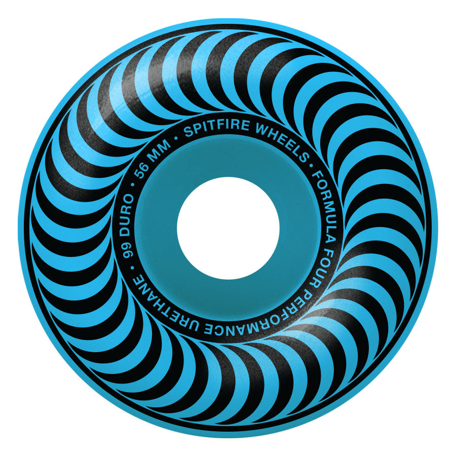 Light Blue Chroma Formula Four Spitfire Classics Skateboard Wheel