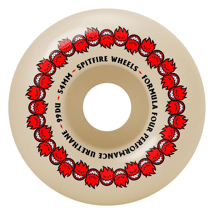 54mm Spitfire Repeaters Formula Four Skateboard Wheels