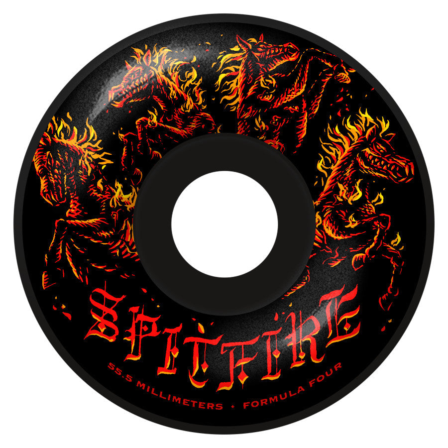 Apocalypse Black 99D Formula Four Spitfire Radial Wheels