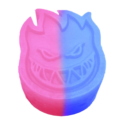 Pink and Blue Swirl Spitfire Wheels Curb Skateboard Wax