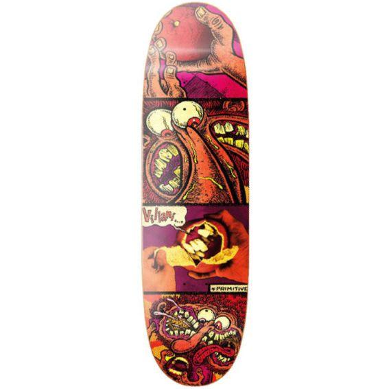 Franky Villlani Freakout Primitive Skate Shaped Skateboard Deck