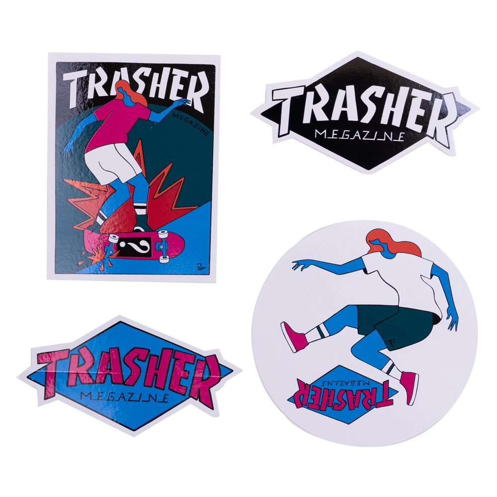 Parra x Thrasher Stickers