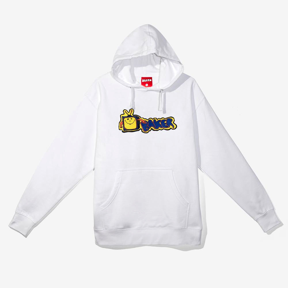 Baker Skateboard TV Pullover White Hoodie