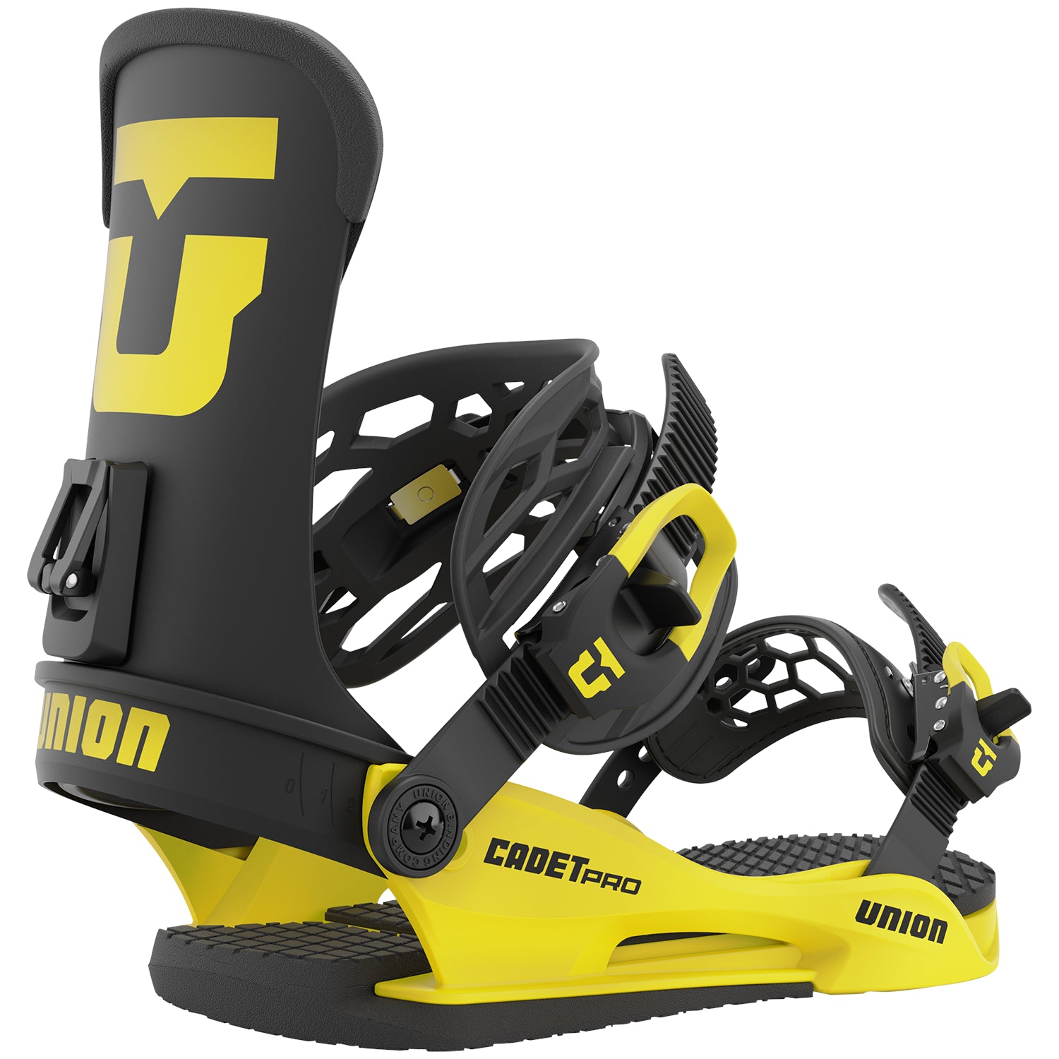 Electric Yellow Union Cadet Pro 2023 Snowboard Bindings