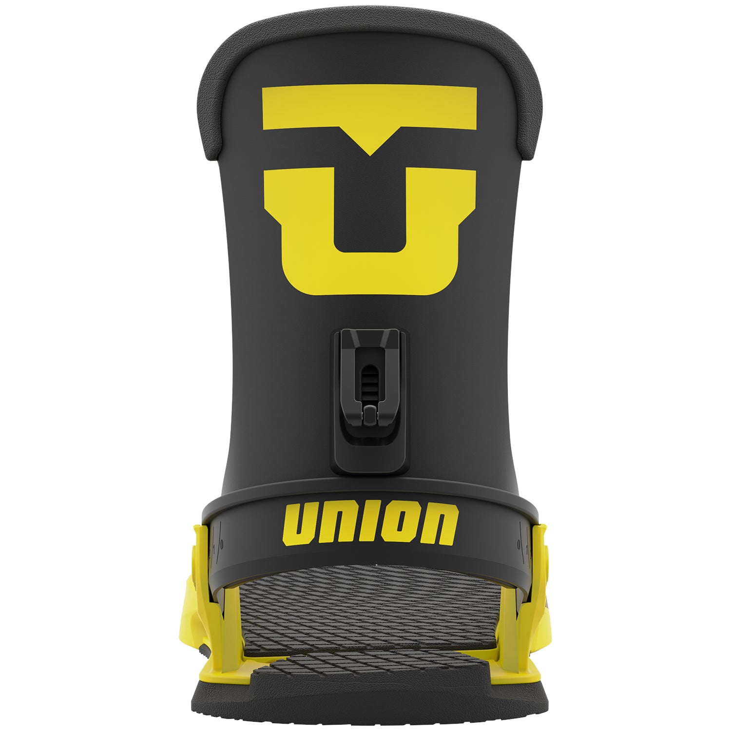 Electric Yellow Union Cadet Pro 2023 Snowboard Bindings Back