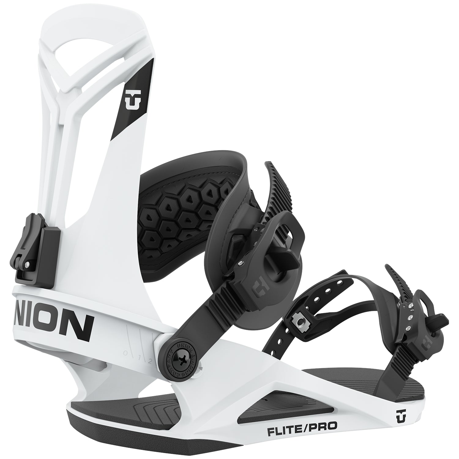 2023 White Union Flite Pro Snowboard Bindings