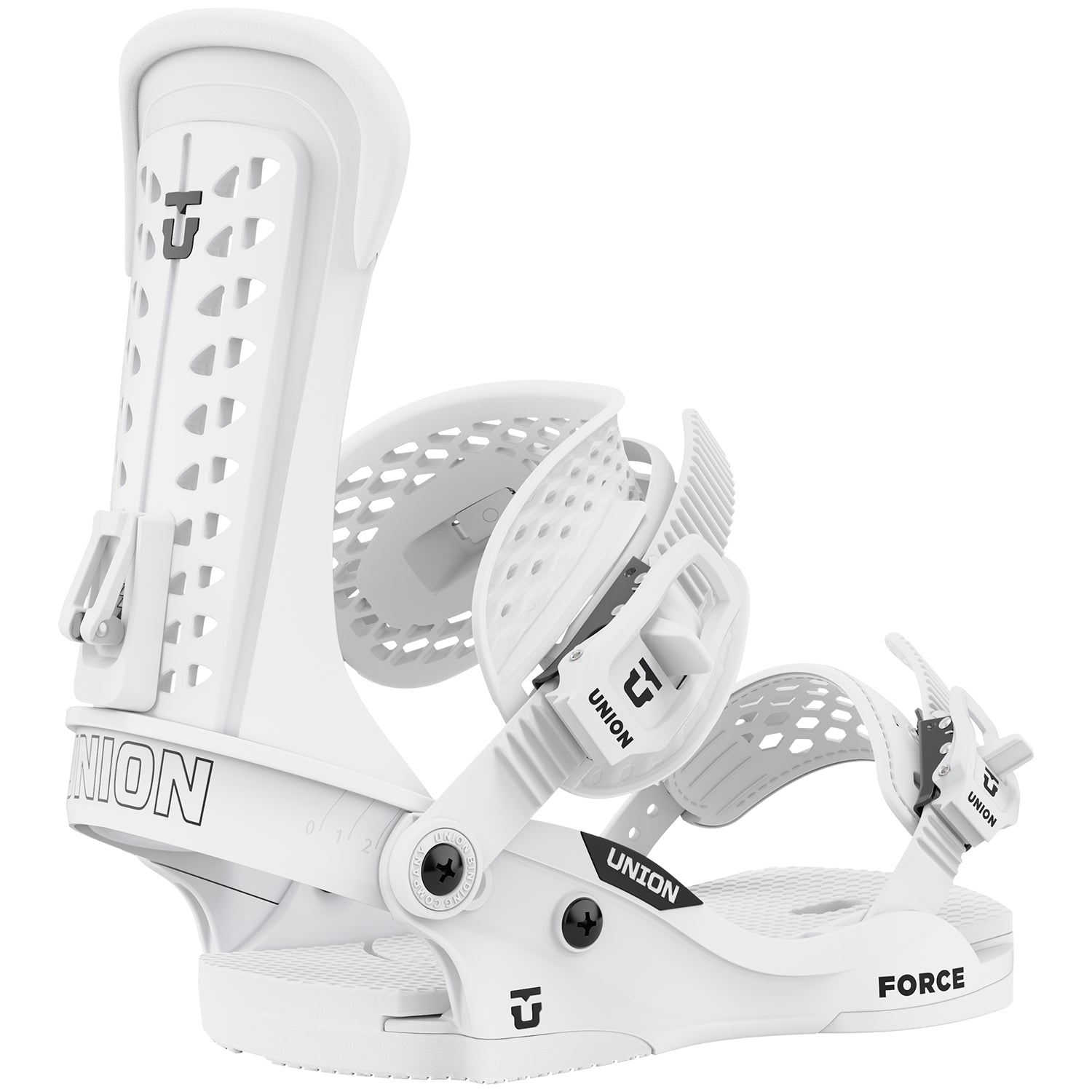 2023 White Union Force Snowboard Bindings