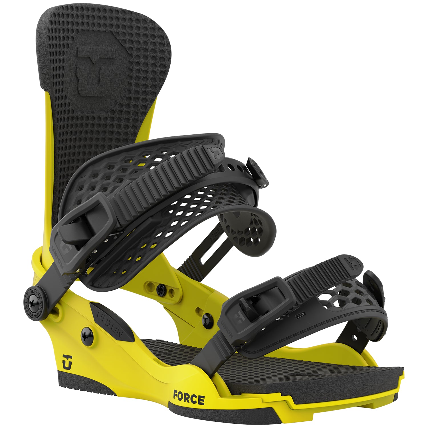 Electric Yellow 2023 Union Force Snowboard Bindings