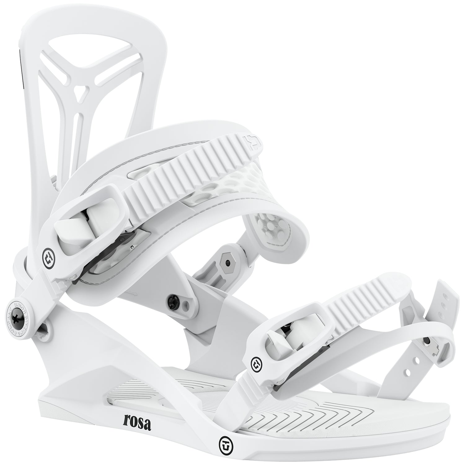 2023 White Union Women's Rosa Snowboard Bindings Front