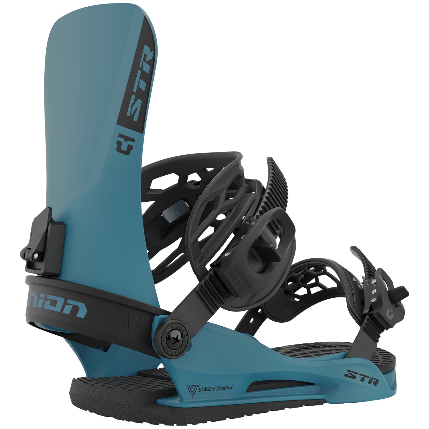 Steel Blue 2023 STR Union Snowboard Bindings