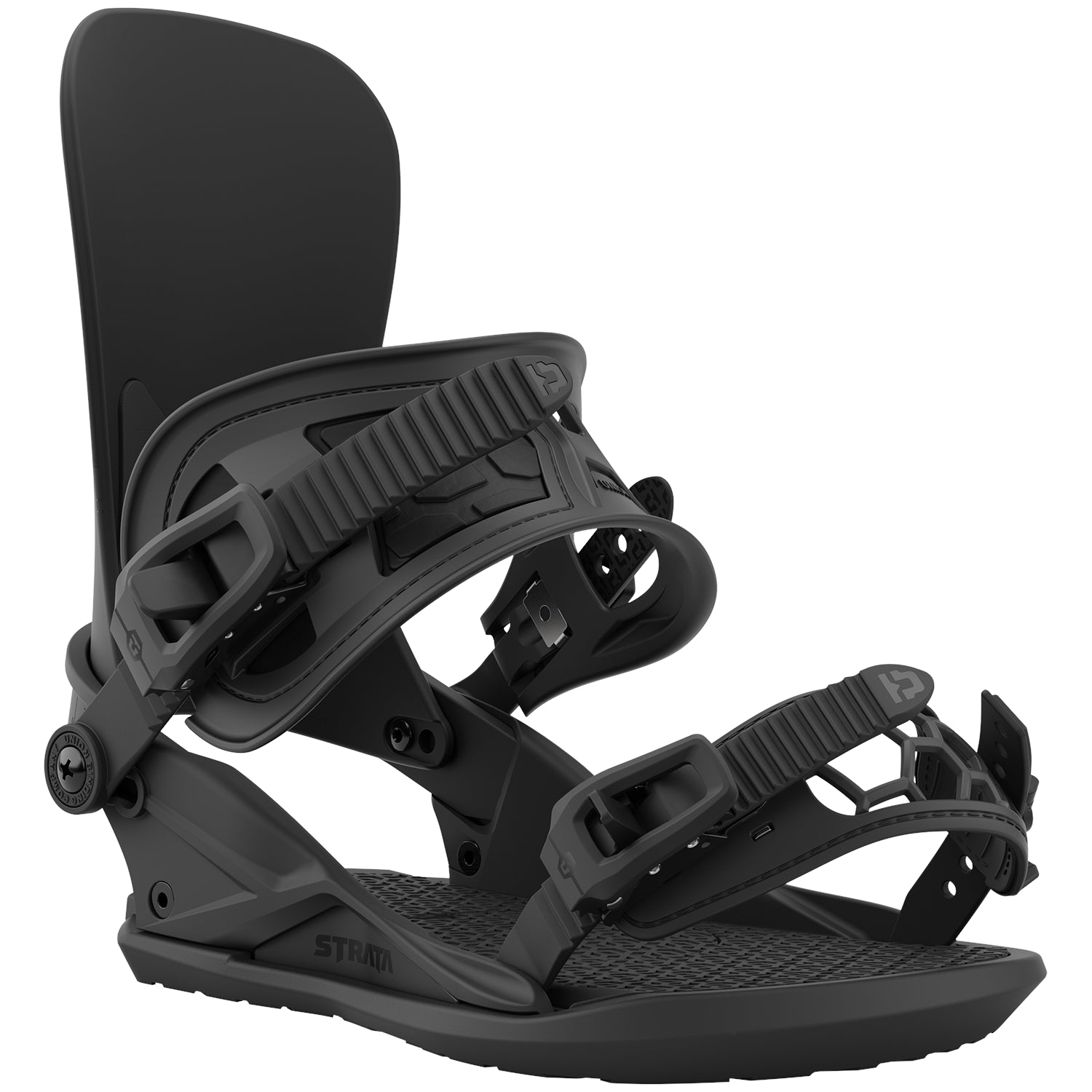 2023 Black Union Strata Snowboard Bindings Front