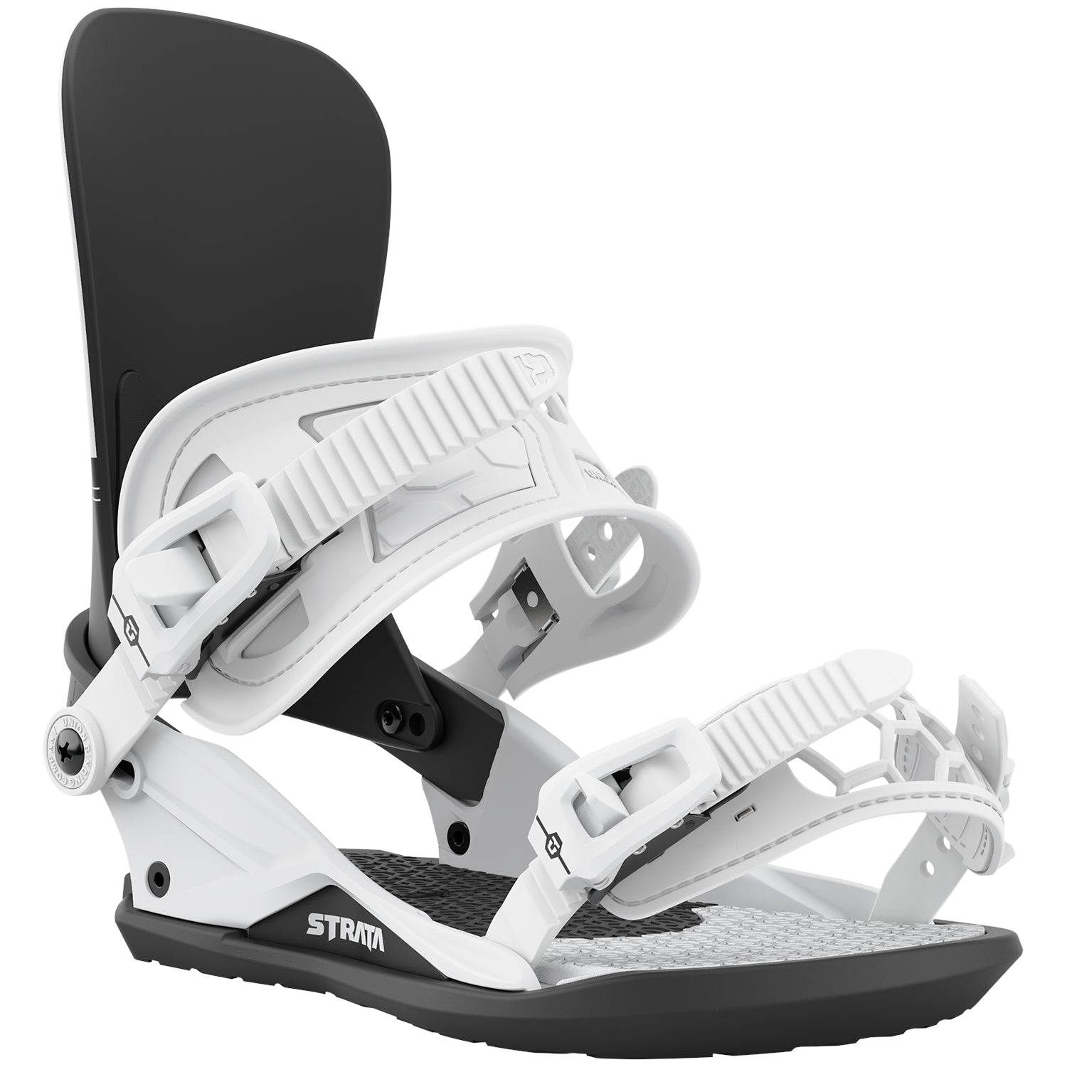 2023 White Union Strata Snowboard Bindings Front