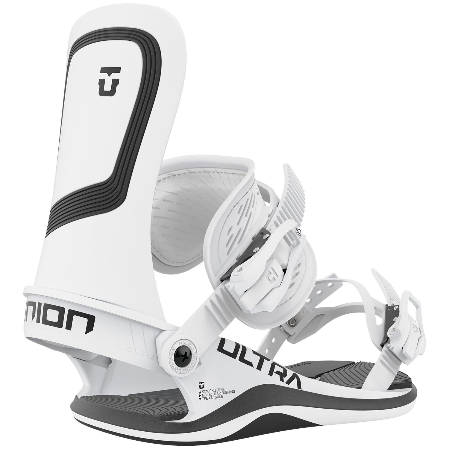 2023 White Union Ultra Snowboard Bindings