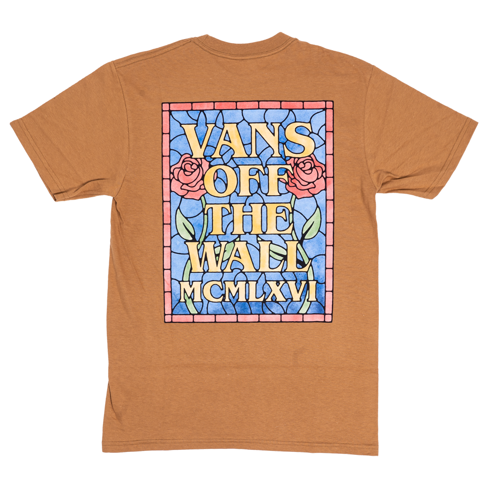 Bone Brown Stain Glass Vans T-Shirt Back