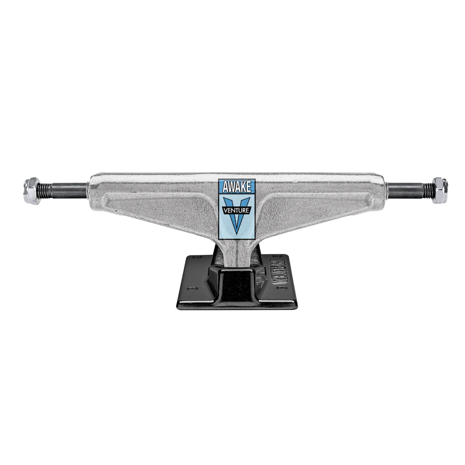 Polished/Black AWAKE Venture V-Lights Skateboard Trucks