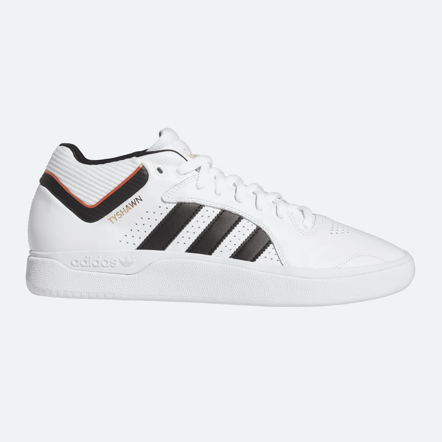 White Leather Tyshawn Jones Adidas Skateboarding Shoe